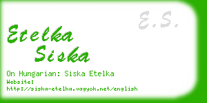 etelka siska business card